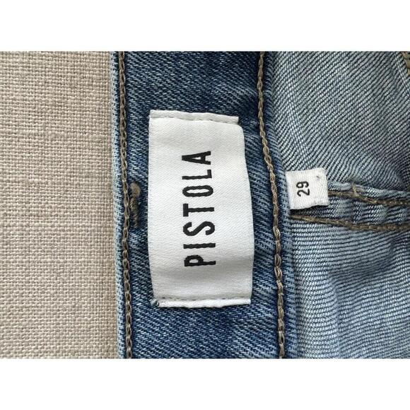 Pistola Lennon High Rise Crop Bootcut Jeans Zuma Wash Size 29 - Picture 7 of 9